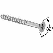 BSC PREFERRED Flat Head Screws for Particleboard&Fiberboard Zinc-Plated Steel Number 8 Size 1-5/8 Long, 50PK 97196A117
